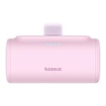 Baseus Compact gyorstöltő powerbank 5000 mAh, 20W iPhone csatlakozóval, rózsaszín