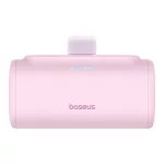 Baseus Compact gyorstöltő powerbank 5000 mAh, 20W iPhone csatlakozóval, rózsaszín