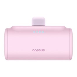   Baseus Compact gyorstöltő powerbank 5000 mAh, 20W iPhone csatlakozóval, rózsaszín