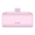 Baseus Compact gyorstöltő powerbank 5000 mAh, 20W iPhone csatlakozóval, rózsaszín