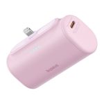Baseus Compact gyorstöltő powerbank 5000 mAh, 20W iPhone csatlakozóval, rózsaszín