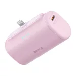 Baseus Compact gyorstöltő powerbank 5000 mAh, 20W iPhone csatlakozóval, rózsaszín