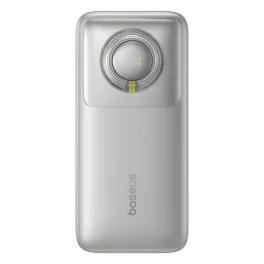   Baseus Free2Pull gyorstöltő powerbank 10000 mAh, 30W, beépített USB Type-C kábel, szürke