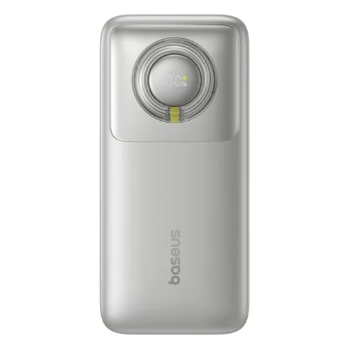 Baseus Free2Pull gyorstöltő powerbank 10000 mAh, 30W, beépített USB Type-C kábel, szürke