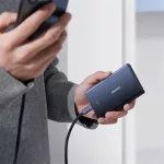 Baseus PicoGo gyorstöltő powerbank 10000mAh, 20W, fekete