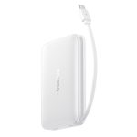 Baseus PicoGo Qi2 Magnetic vezeték nélküli gyorstöltő powerbank 10000 mAh, 27W, fehér