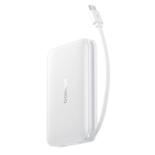 Baseus PicoGo Qi2 Magnetic vezeték nélküli gyorstöltő powerbank 10000 mAh, 27W, fehér