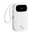 Baseus EnerFill FC31 gyorstöltő powerbank 20000 mAh, 45W, beépített 2×USB Type-C kábel, fehér