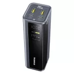 Baseus EnerGeek GP12 gyorstöltő powerbank 20800 mAh, 145W, szürke + 100W USB Type-C, 1m kábel