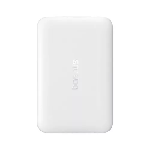Baseus EnerFill FM11 Magnetic vezeték nélküli gyorstöltő powerbank 10000 mAh, 22.5W, fehér + 60W USB Type-C, 30cm kábel