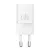 Baseus GaN5 Mini hálózati gyorstöltő 20W, USB Type-C, fehér + 100W USB Type-C, 1m kábel