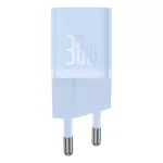 Baseus GaN5 Mini hálózati gyorstöltő 30W, USB Type-C, kék + 100W USB Type-C, 1m kábel