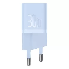   Baseus GaN5 Mini hálózati gyorstöltő 30W, USB Type-C, kék + 100W USB Type-C, 1m kábel