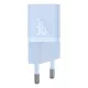 Baseus GaN5 Mini hálózati gyorstöltő 30W, USB Type-C, kék + 100W USB Type-C, 1m kábel