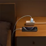 Baseus GaN5 Mini hálózati gyorstöltő 30W, USB Type-C, kék + 100W USB Type-C, 1m kábel