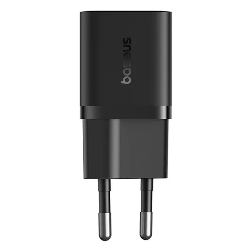 Baseus GaN5 Mini hálózati gyorstöltő 25W, USB Type-C, fekete