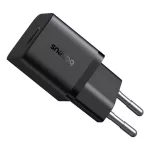 Baseus GaN5 Mini hálózati gyorstöltő 25W, USB Type-C, fekete + 100W USB Type-C, 1m kábel