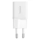 Baseus GaN5 Mini hálózati gyorstöltő 25W, USB Type-C, fehér