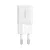 Baseus GaN5 Mini hálózati gyorstöltő 25W, USB Type-C, fehér + 100W USB Type-C, 1m kábel