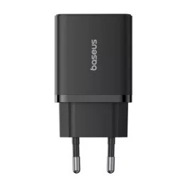   Baseus Cube hálózati gyorstöltő 30W, USB Type-C + 2×USB Type-A, fekete