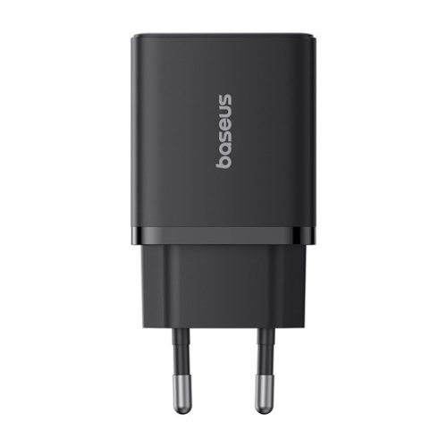 Baseus Cube hálózati gyorstöltő 30W, USB Type-C + 2×USB Type-A, fekete