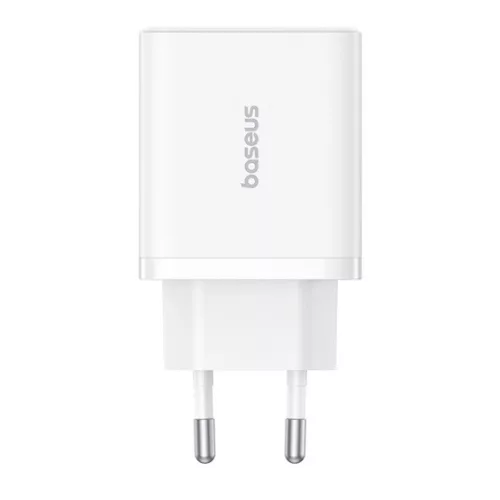 Baseus Cube hálózati gyorstöltő 30W, USB Type-C + 2×USB Type-A, fehér