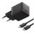 Baseus Palm hálózati gyorstöltő 20W, USB Type-C, fekete + 60W USB Type-C 1m kábel