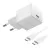 Baseus Palm hálózati gyorstöltő 20W, USB Type-C, fehér + 60W USB Type-C 1m kábel