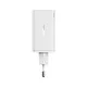 Baseus GaN6 Pro hálózati gyorstöltő 65W, 2×USB Type-C + 2×USB Type-A, fehér + 100W USB Type-C, 1m kábel