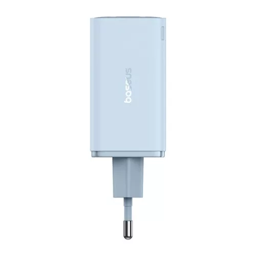 Baseus GaN6 Pro hálózati gyorstöltő 65W, 2×USB Type-C + 2×USB Type-A, kék + 100W USB Type-C, 1m kábel