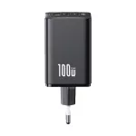 Baseus EnerFill FE11 hálózati gyorstöltő 100W, 2×USB Type-C + 1×USB Type-A, fekete