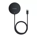 Baseus Simple Mini4 Magnetic vezeték nélküli töltő 15W, fekete