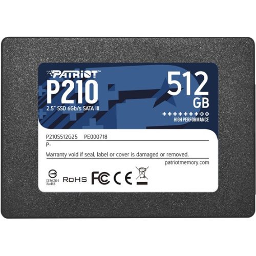 Patriot SSD 512GB P210 2,5" SATA3