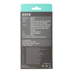 AVAX PB106W LEISURE PD/Type-C 30W+QC 18W gyorstöltő Powerbank 15.000mAh, fehér - Dobozsérült termék