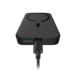 Baseus Magnetic Mini vezeték nélküli gyorstöltő powerbank 10000 mAh, 20W, fekete + 60W USB Type-C, 30cm kábel