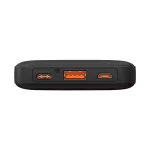 Baseus Airpow gyorstöltő powerbank 10000mAh, 20W, fekete + USB Type-C, 30cm kábel