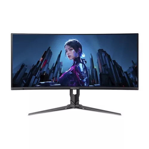 ACER 34" Predator X34X5bmiiphuzx ZeroFrame UWQHD 240Hz QD-OLED fekete ívelt monitor