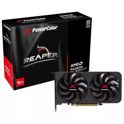 PowerColor AMD RX 9060 XT Reaper 16GB GDDR6 - RX9060XT 16G-A