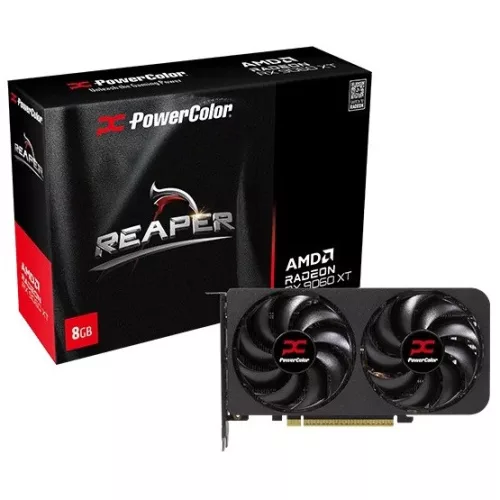 PowerColor AMD RX 9060 XT Reaper 8GB GDDR6 - RX9060XT 8G-A