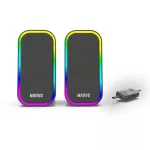 MARVO Havoc 20 vezetékes hangszóró - fekete - RGB viágítás