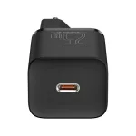 Baseus Super Si hálózati gyorstöltő 25W, USB Type-C, fekete + 3A USB Type-C, 1m kábel