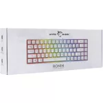 White Shark GK-2201W-HU RONIN vezetékes membrán gamer billentyűzet - fehér - HU