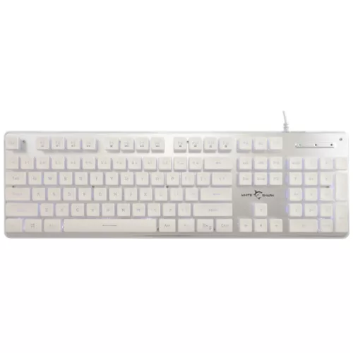 White Shark GK-003241W-US TACHI vezetékes membrán gamer billentyűzet - fehér - US
