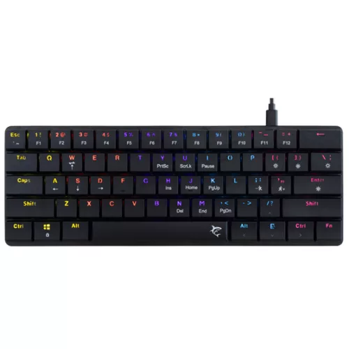 White Shark GK-006111-B/R-US NAGAMAKI vezetékes mechanikus (Red switch) gamer billentyűzet - fekete - US