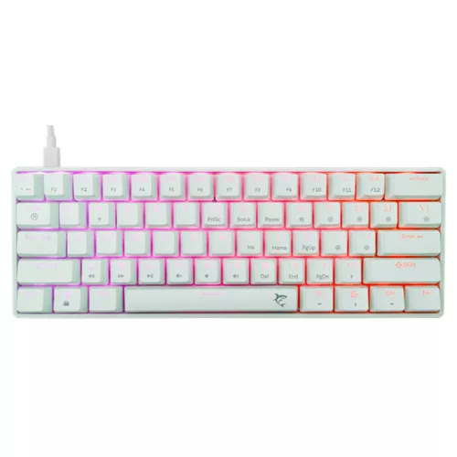 White Shark GK-004211W/R-US SHINOBI-2 vezetékes mechanikus gamer billentyűzet - fehér - US