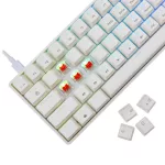 White Shark GK-004211W/R-US SHINOBI-2 vezetékes mechanikus gamer billentyűzet - fehér - US