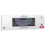 White Shark GK-002711V2-G-B/R-US WAKIZASHI-2 vezetékes mechanikus gamer billentyűzet - fekete - US
