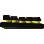 White Shark GK-002723V2-G-B/BL-HU WAKIZASHI-2 vezetékes mechanikus gamer billentyűzet - szürke/fekete - HU /kék/