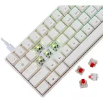 White Shark GK-004213V2-W/R-HU SHINOBI-2 vezetékes mechanikus gamer billentyűzet - fehér - HU /piros/