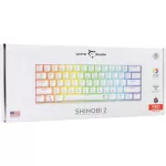 White Shark GK-004213V2-W/R-HU SHINOBI-2 vezetékes mechanikus gamer billentyűzet - fehér - HU /piros/